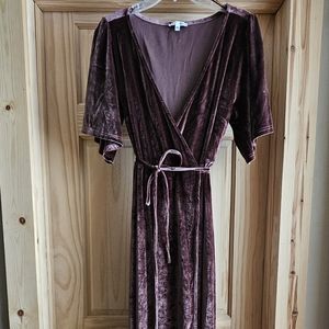 Baltic Born Meghan Velvet Wrap Maxi Dress